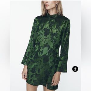 Zara Short Jacquard Dress NWT